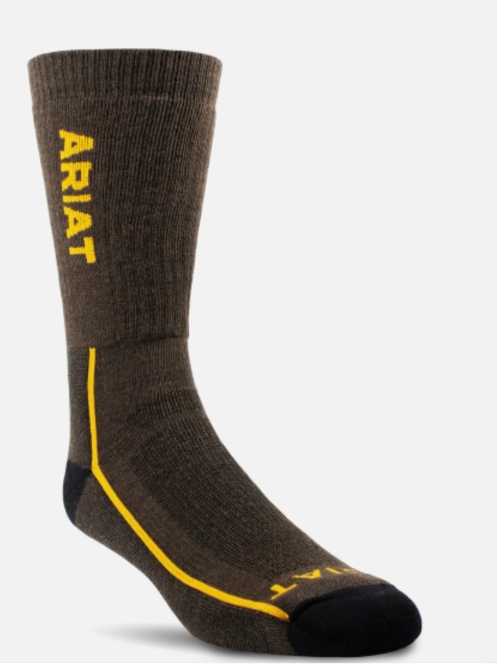 Ariat Midweight Performance Merino Wool Unisex Crew Socks Size Wmns 6-10 Mens